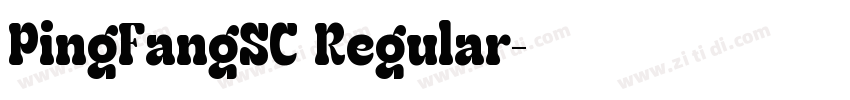 PingFangSC Regular字体转换